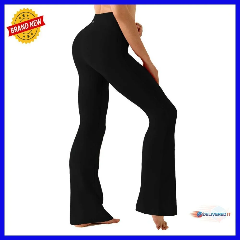 High Waist Bootcut Yoga Pants Tummy Control Workout Flared Leggings